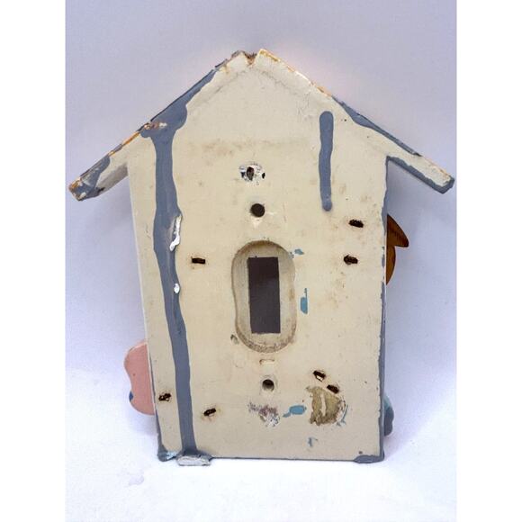 Irmi Vintage Wooden Light Switch Cover Nursery Baby Room Decor 1960s 4" x 5" - Picture 6 of 9